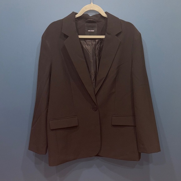 Vero Moda Elegant Dark Brown Blazer - Picture 1 of 2